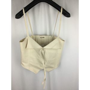 Djerf Avenue Cream Strap Top